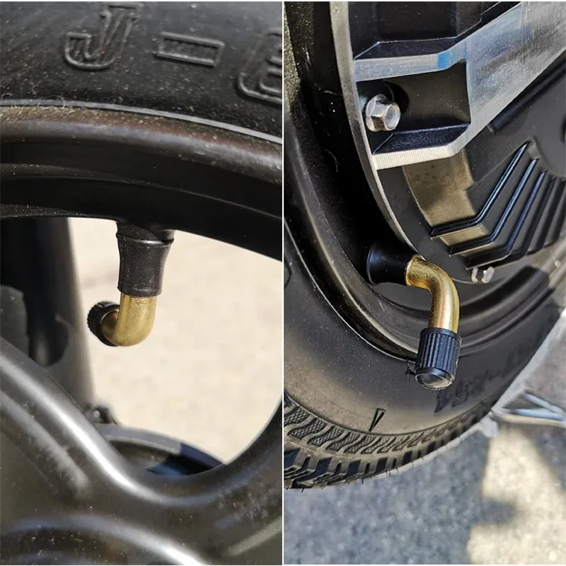 2 Stück PVR 70 60 50 Reifenventilschäfte Reifenfüllanschluss für Motorrad Roller E-Bike ATV Moped Reifenzubehör Image
