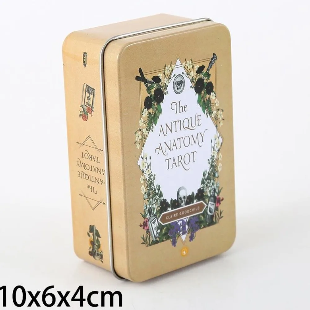 Die antike Anatomie Tarot Eisen Box 10x6x4cm Papier Handbuch