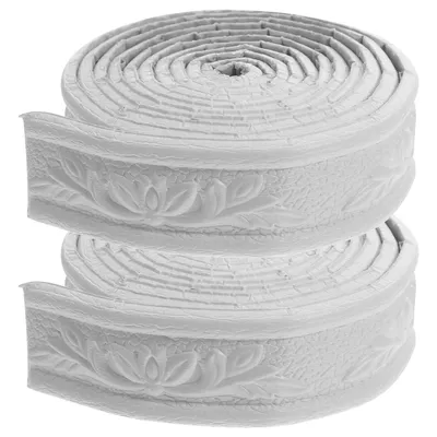 2-Rolle Baseboard-Formung, Deckenlinie, Spiegelband, Zierleiste, Dichtungsstreifen, selbstklebende Image