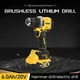 Dewalt DCD805 Kit trapano avvitatore a percussione a batteria Strumento nudo 20V MAX 1/2 pollici Utensili elettrici ricaricabili Trapano elettrico letidremel