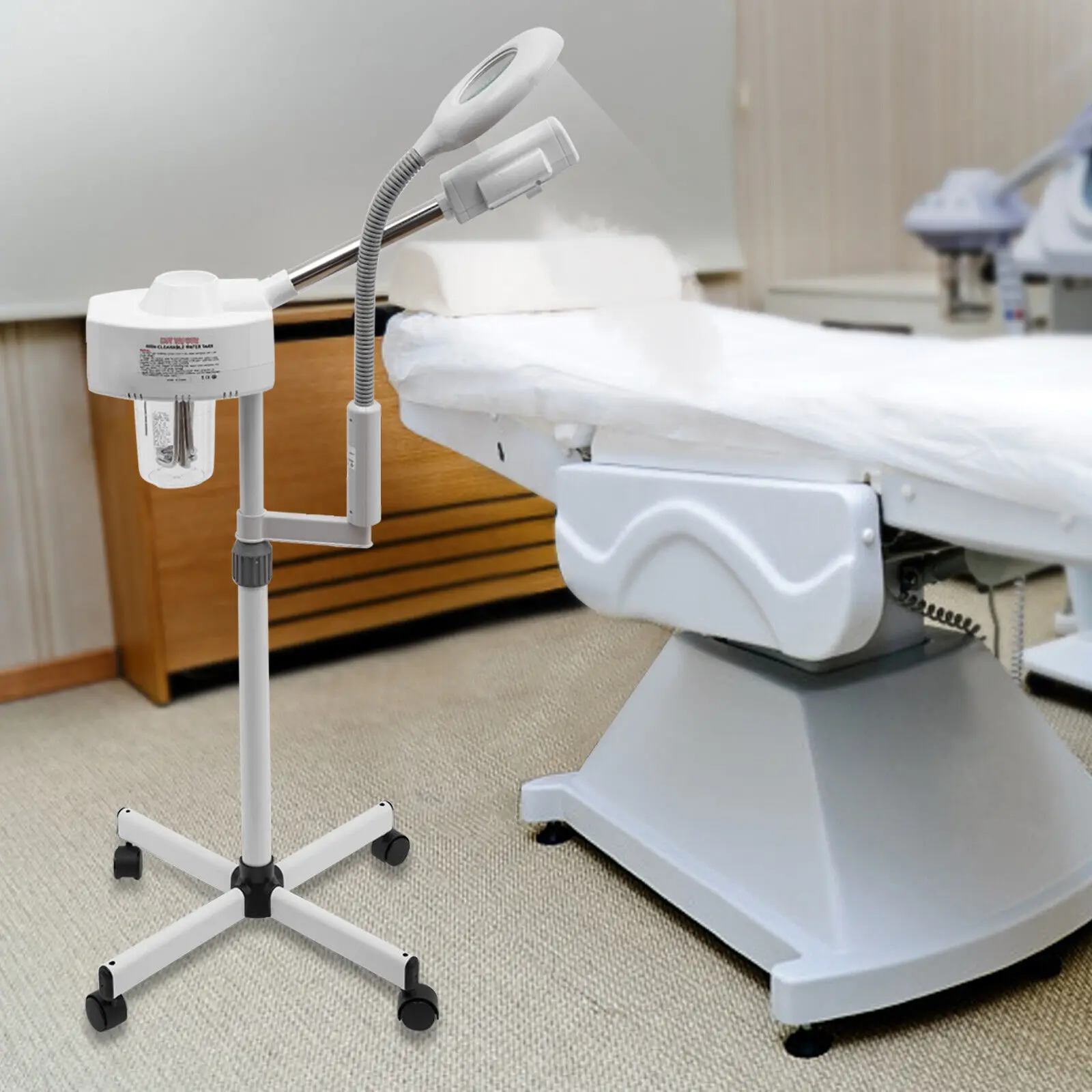 2-in-1-Kombi-Einheit, Dampfgarer, Vergrößerungslampe, Vergrößerungslampe, Hot Vapozone, Ozon-Streamer, Dampfgerät, Gesichtssauna-Maschine, 750 W Image