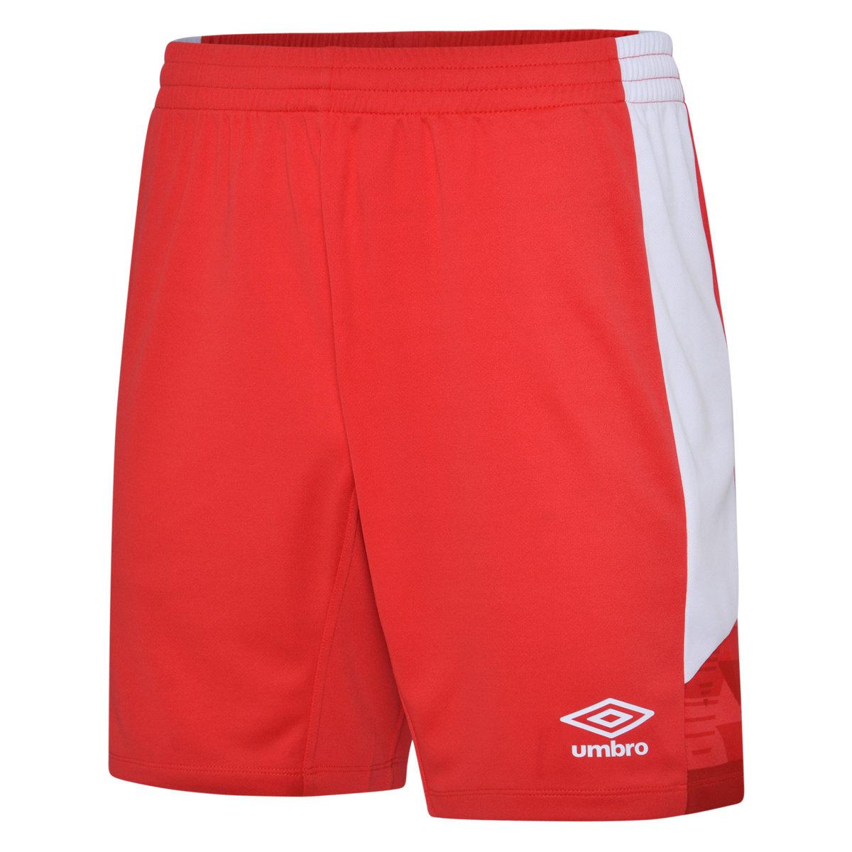 Umbro - "Vier" Shorts für Kinder (Zinnoberrot/Weiß) Image