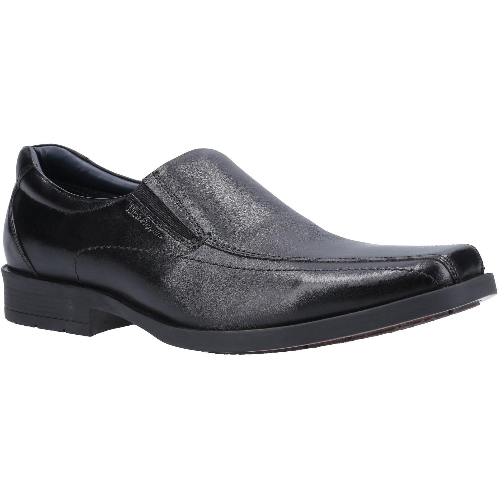 Hush Puppies Jungen Brody Lederschuhe (Schwarz) Image