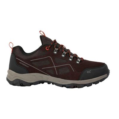 Regatta - Herren Sneaker "Vendeavour", Wildleder (Schwarzbraun/Leuchtend Orange) Image