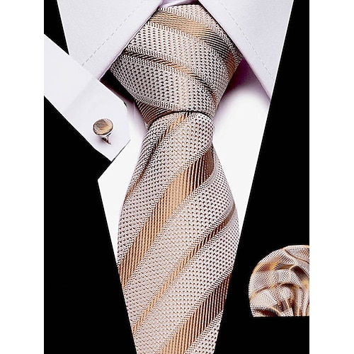Lila kariertes Herren-Set aus Seidenkrawatte und Einstecktuch – stilvoll und elegant, perfekt für Hochzeiten, geschäftliche und formelle Anlässe Image