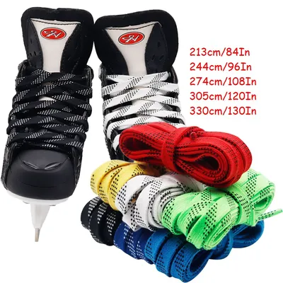 Skate Laces 8Different Length Dual Layer Braid Extra Reinforced Tips Waxed Tip Design Suit For Ice