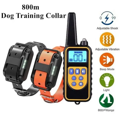 800m Electric Dog Training Collar Waterproof Pet Remote Control Rechargeable training dog collar
