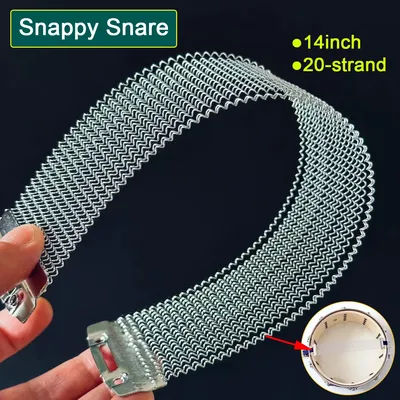 Snappy Snare 20 Strands Silvery Drum Spring Steel Wire for 14'' Snare Cajon Box Parts Accessories