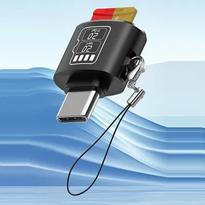 OTG Type C Card Reader Convert Micro SD Flash Drive TF Phone Memory Card Writer for iPhone15 Huawei