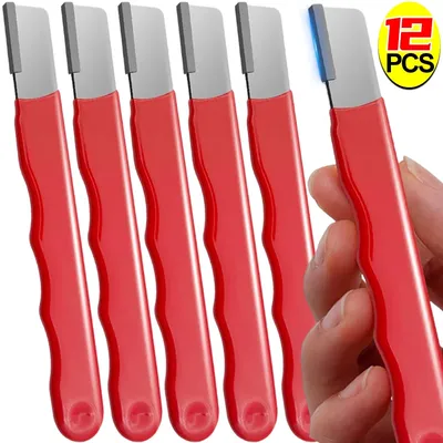 12/1PCS Portable Quick Sharpener Alloy Steel Manual Grinding Sharpener Scissor Knife Sharpening