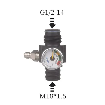 HPA Scuba Air Tank Output 0 To 2500PSI Pressure Regulator Station CO2 Soda Water Adjustable