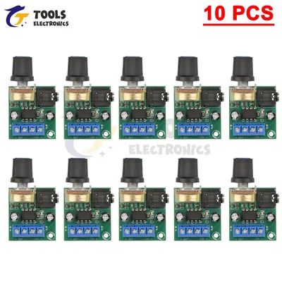 1PCS 5PCS 10 PCS LM386 Mono Mini Power Amplifier Board 10W DC 3-12V Adjustable Volume Audio
