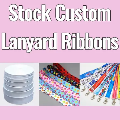 DHK Custom Stock Lanyard Ribbon Double Faced Printed Thickened Polyester DIY Craft Decoration S2160