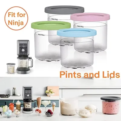 Cup For Ninja Creamie Maker Cups Reusable Can Store Ice Cream Pints Containers With Sealing