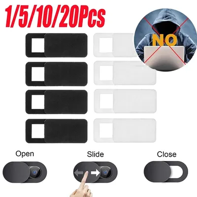 1-20pcs Universal Webcam Protective Cover Antispy Slider Camera Protector for iPad Laptop Macbook