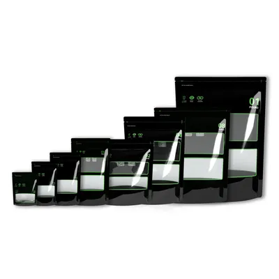 1/8 Ounce~1 Pound Lock & Seal Storage & Curing Bags 58%-62% RH Terp Cultivation Pouches Heat