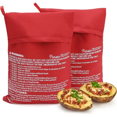 1/2pcs Microwave Oven Potato Cooker Bag Baked Potato Microwave Cooking Potato Quick Fast kitchen