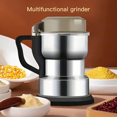 Coffee and Grain Grinder - Powerful Household Small Appliance for Freshly Ground Beans and Grains