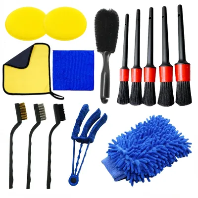 New Car Detailing Brush Set The Ultimate Auto Cleaning Kit for Vents Gaps Maintenance Car Air Outlet