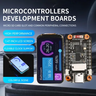 ESP32-C6 Lcd Screen Development Board Wifi 6 Bluetooth 5 Onboard Rgb Color 1.47 Inch Tft Led Screen
