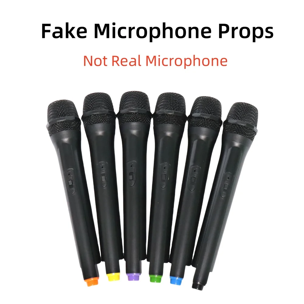 Plastic Simulation Microphone Props Child Speaking Singing Practice Mic Stage Performance Photography Prop