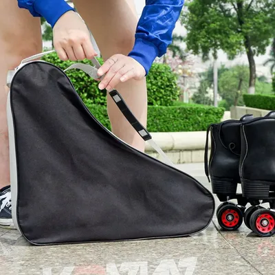 1pcs Waterproof Polyester Carrier Bag Portable Skate Bag Thick and Wide For Ice Roller Skating