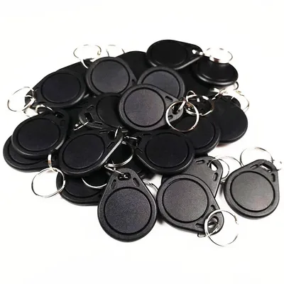 10pcs 125KHz T5577 Keyfobs Rewritable Duplicate Tag 5200 Proximity Copy Access Card ID Token Ring