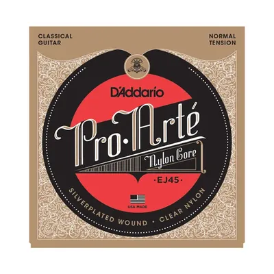 D'addario Daddario Pro Arte Nylon Classical Guitar Strings set, Normal/Hard Tension EJ43 EJ44 EJ45