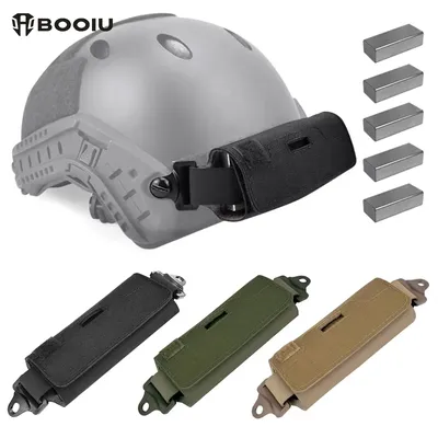 BOOIU Helmet Counterweight Tactical Helmet Balancing Weight Bag Counterbalance W/5 Counter Blocks