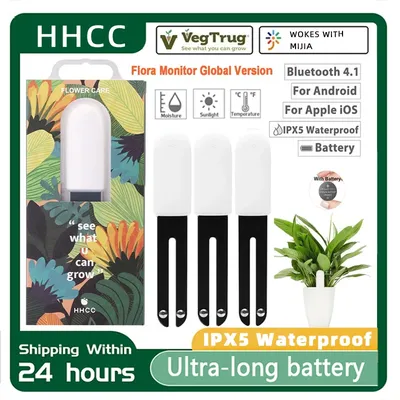 HHCC Xiaomi Flower Care Smart Plant Monitor Flower Products Monitor Flora Garden Grass Soil Water