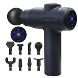Deep Tissue Massage Gun for Whole Body Back Neck Massager Rechargeable Handheld Percussion with 8