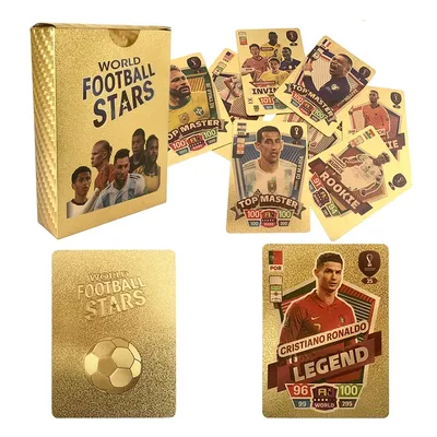 27-55Pcs Ballsuperstar Colour Card Star Limited Edition Signature Series Trading Football Player