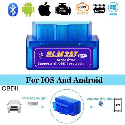 Mini ELM327 V2.1 OBD2 Scanner Code Reader Bluetooth Car Diagnostic Tool For Android /IOS Automotive