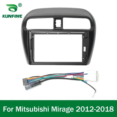 Car GPS Navigation Stereo For Mitsubishi Mirage 2012-2018 Radio Fascias Panel Frame Fit 2Din 9 inch