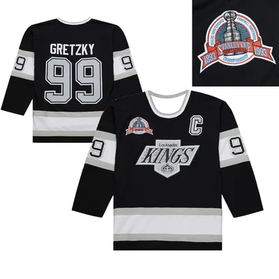 MN Men's Wayne Gretzky Black LA Kings 1992/93 Power Play Player Jersey Size 99 NHL Long Sleeve 3d