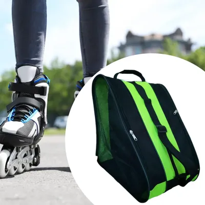 Roller Skate Bag Ice Skating Bag Pouch Oxford Cloth Skating Shoes Storage Bag Skate Carry Bag for