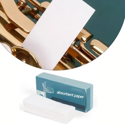 Saxophone Pad Absorbent Paper Woodwind Instrument Cleaning Care Paper Flute Clarinet Oboe Bassoon
