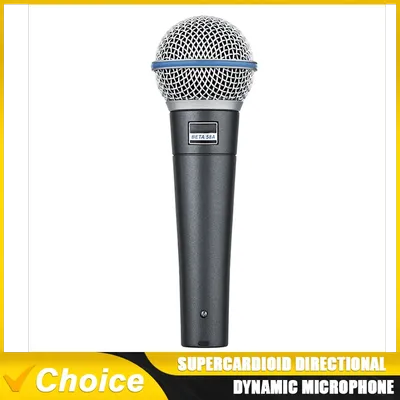 BETA58A BETA58 with Transformer Supercardioid Wired Microphone Mic for Karaoke Studio