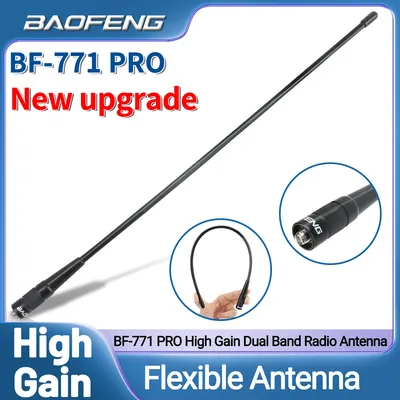 Walkie Talkie BF 771 PRO Dual Band Antenna SMA-Female High Gain Antenna for Baofeng UV-5R UV 21 PRO