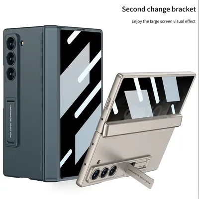 360 All-included Magnetic Hinge Case For Samsung Galaxy Z Fold 6 5 4 3 5G Screen Glass Frame Holder