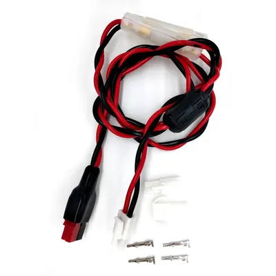 16awg power cable with fuse holder installed for XIEGU G90 X108G Transceiver fits Anderson powepole