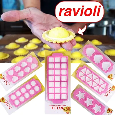 Ravioli Maker with Press Ravioli Cutter Mold Dumpling Maker Press Dumpling Mold Triangle Star Heart