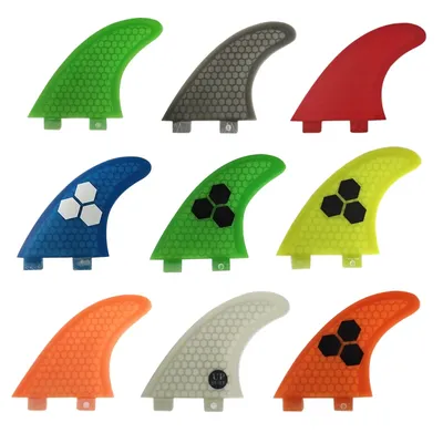 Tri Fin Set UPSURF FCS Fins S/M/L Surf Fins Honeycomb Surfboard Fin Thruster Kayak Stabilizer