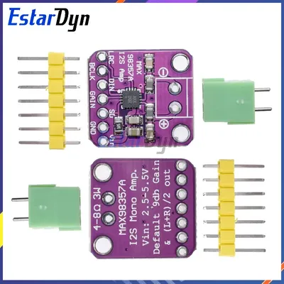 Estardyn Max98357 I2S 3W Class D Amplifier Breakout Interface Dac Decoder Module Filterless Audio