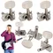6Pcs Acoustic Guitar Open String Button 3L 3R Guitar Machine Head Key Peg Tuners Metal Tuner Machine