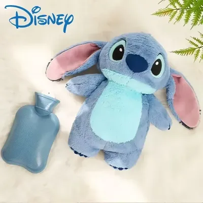 Stitch Angel Lotso Plush Hand Warm Bottle Hot Water Bottles Kawaii Soft Winter Portable Warm Hand