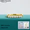 18K Gold 7 Stones D Color Moissanite Ring Au750 Diamond Ring for Women Wedding Anniversary