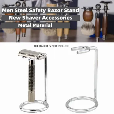 High Quality Men's Safety Razor Storage Bracket Razor Brush Holder Manual Old-fashioned Razor Metal Knife Rack