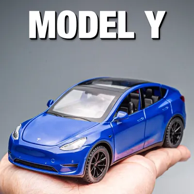 1:32 Model Y Alloy Car Model Diecast Metal Car Model Simulation Sound and Light Collection Childrens