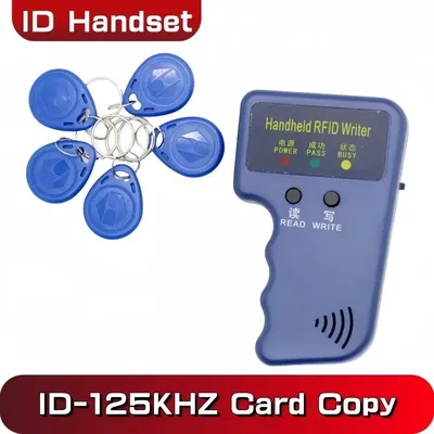 125KHZ RFID Card Reader Rfid Copier Duplicator Key Writer Programmer Software RFID Cloner Handheld